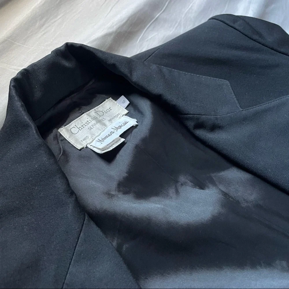 CHRISTIAN DIOR Black Blazer - 100% Wool